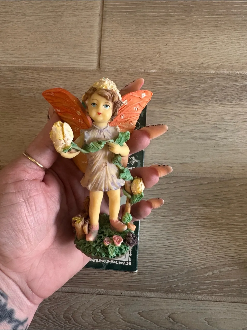 Fairy Figurine - Orange & Yellow Fairy Home Party Decor